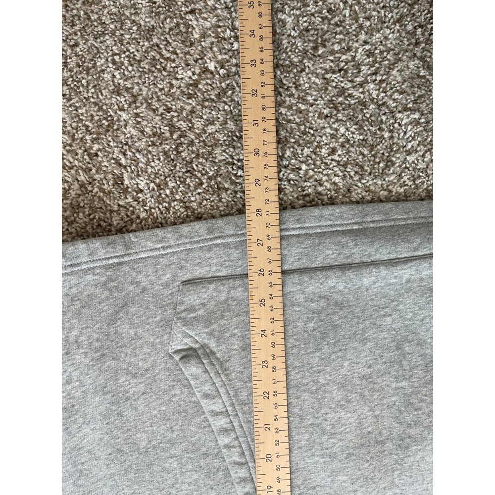 Calvin Klein Jeans Mens Logo Tape Hoodie Gray Fleece Sweatshirt Large - Picture 6 of 7